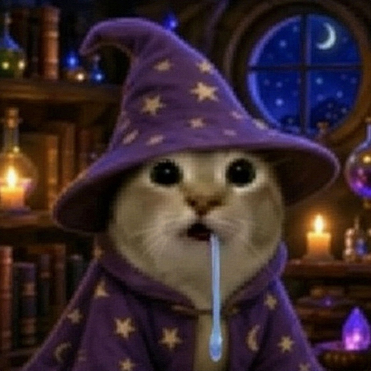 Drooling cat meme 10